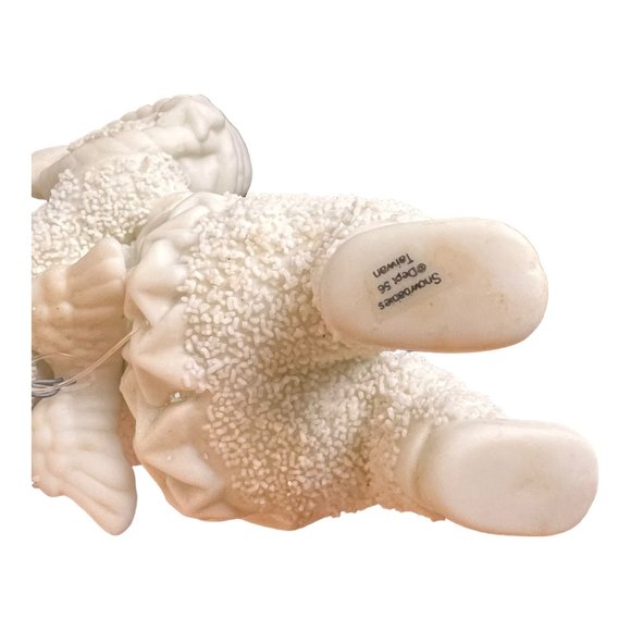 Dept 56 Snowbabies Flying Angel WITH BASKET OF STARS Ornament Porcelain Figurine - Picture 4 of 7